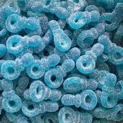 DULCEPLUS Tétines bleues à la Framboise sucrés moux (100g)